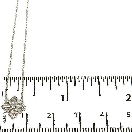 18K Gold Baguette Diamond Necklace 67913