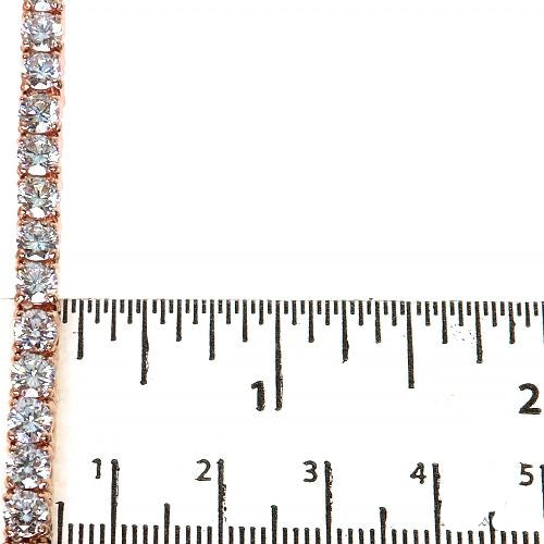 25 Pointer Diamond Tennis Necklace (Lab)
