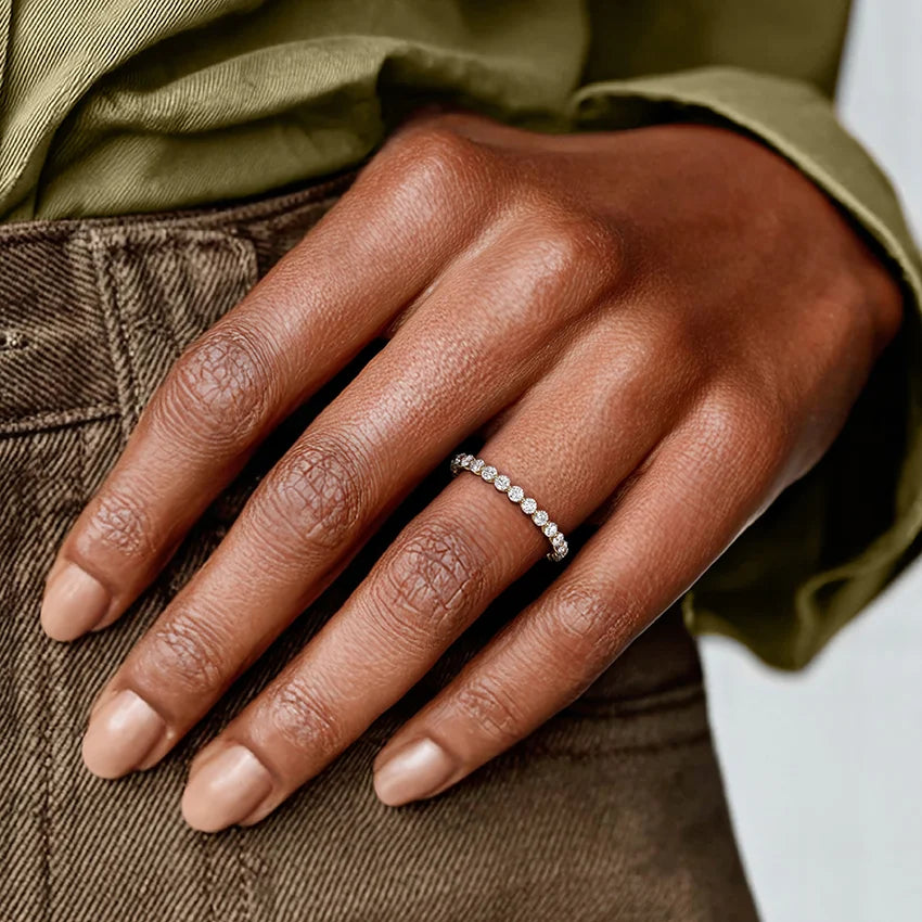 Riviera Eternity Lab Diamond Ring (1 ct. tw.) in 14K Yellow Gold