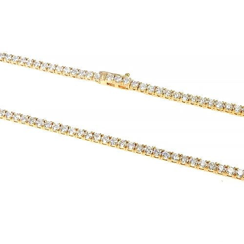 7 Pointer Parcel Diamond Tennis Chain