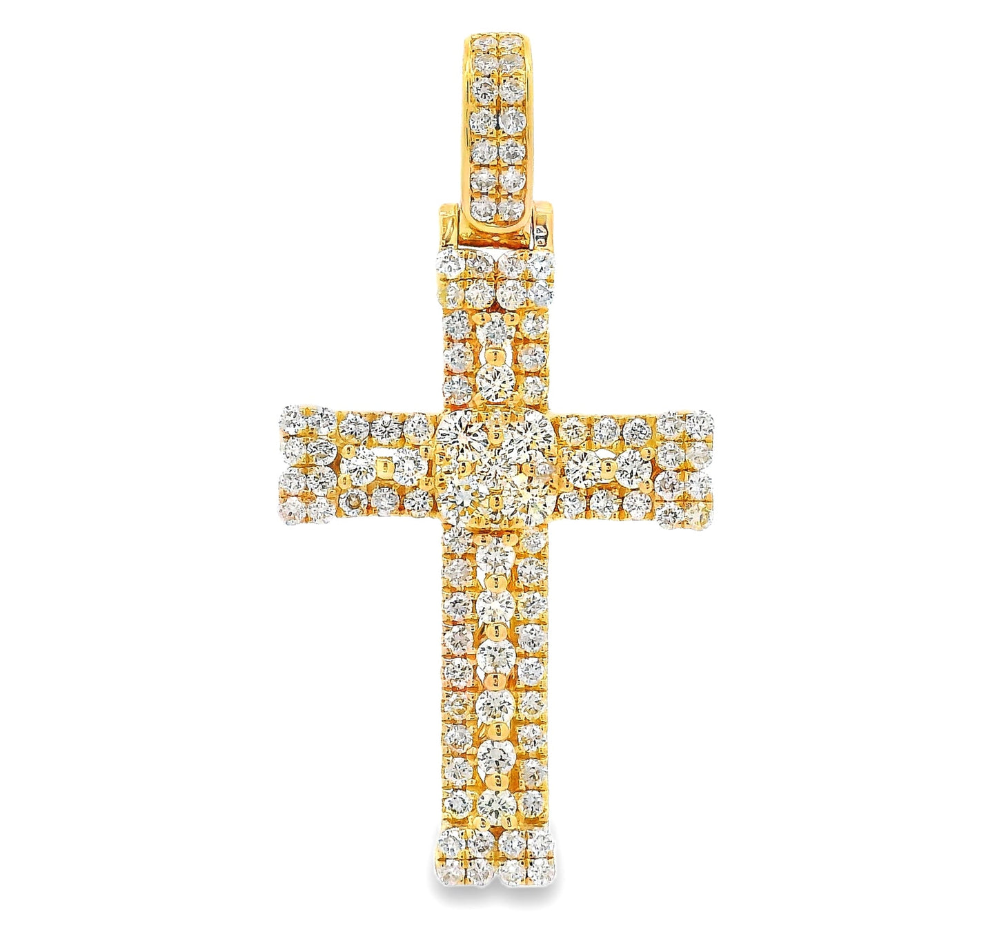 Celestial Cluster Cross Pendant