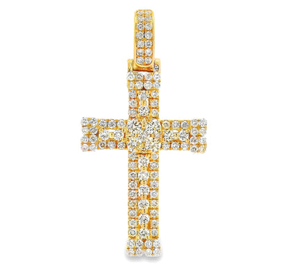 Celestial Cluster Cross Pendant