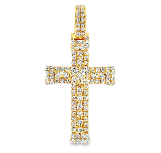 Celestial Cluster Cross Pendant