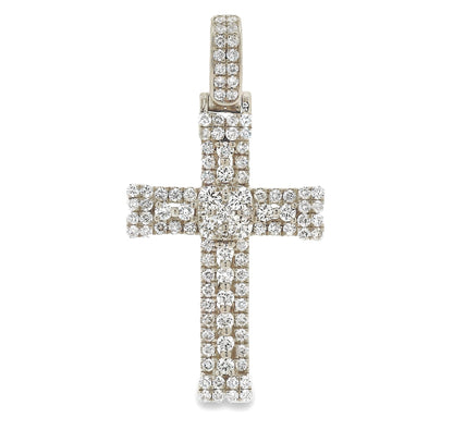 Celestial Cluster Cross Pendant