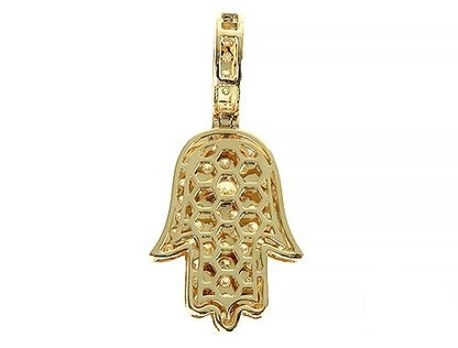 14K Gold Hamsa Diamond Pendant