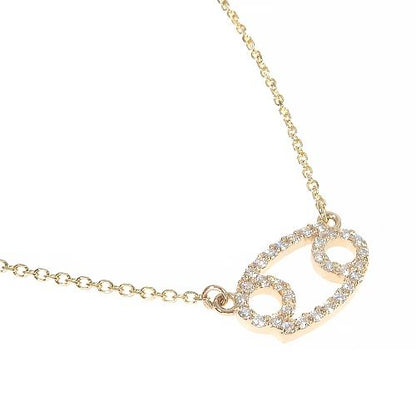 14K Gold Cancer Diamond Necklace 66717