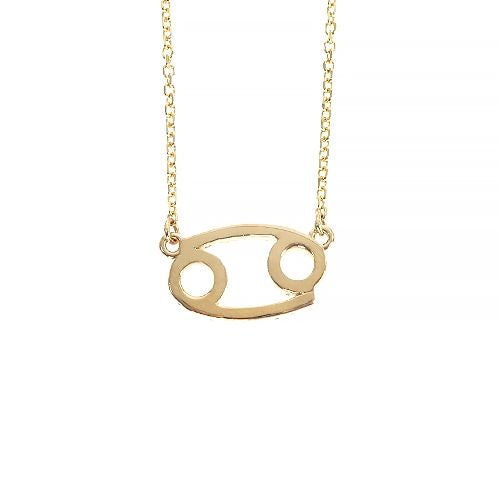 14K Gold Cancer Diamond Necklace 66717
