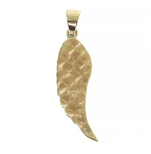 14K Gold Diamond Half Angel Wing