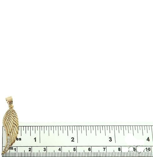 14K Gold Diamond Half Angel Wing