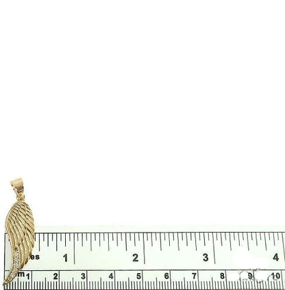 14K Gold Diamond Half Angel Wing