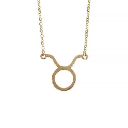 14K Gold Taurus Diamond Necklace 66714
