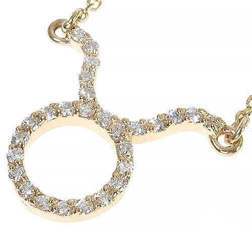 14K Gold Taurus Diamond Necklace 66714