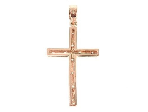 Fancy Oval Round Cut Diamond Cross