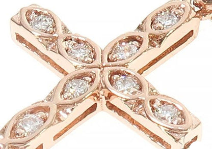 Fancy Oval Round Cut Diamond Cross
