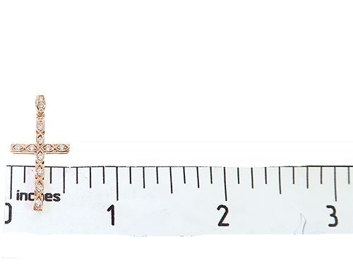 Fancy Oval Round Cut Diamond Cross