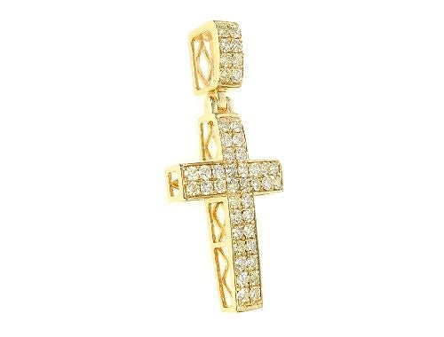 14K Gold Diamond Cross Pendant
