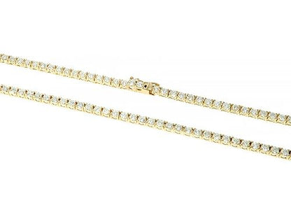 14K Yellow Gold Diamond Tennis
