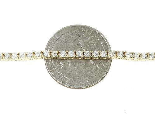 14K Yellow Gold Diamond Tennis