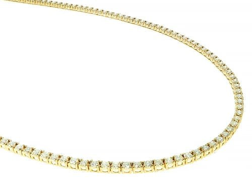 14K Yellow Gold Diamond Tennis 22 Inches 2.5mm