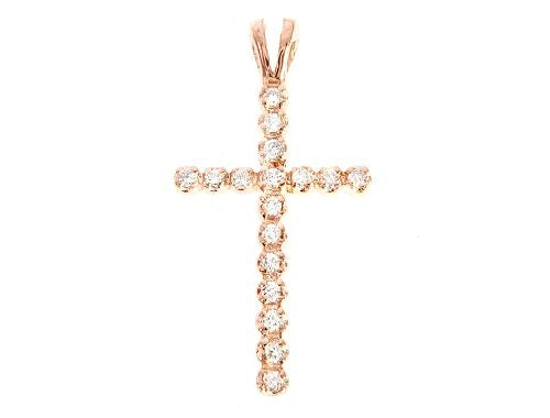 14k Gold Round Cut Cross