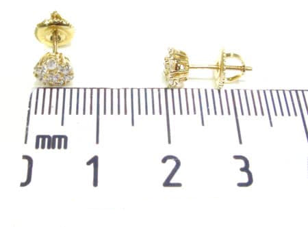 Diamond Flower Earrings