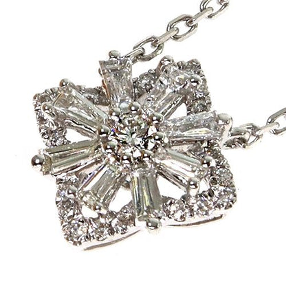 18K Gold Baguette Diamond Necklace 67913