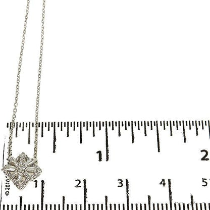 18K Gold Baguette Diamond Necklace 67913