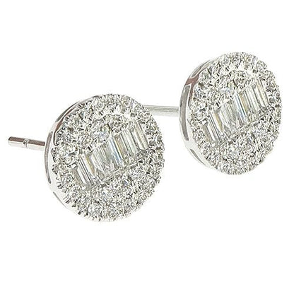 18K Gold Diamond Earrings