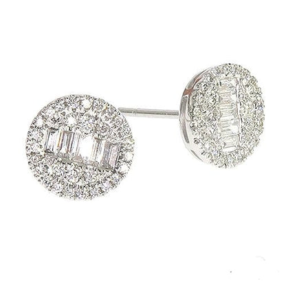18K Gold Diamond Earrings