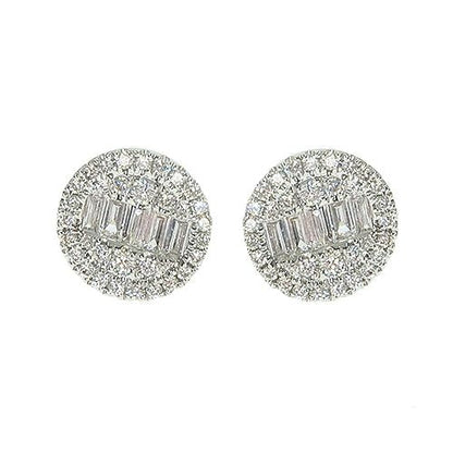 18K Gold Diamond Earrings