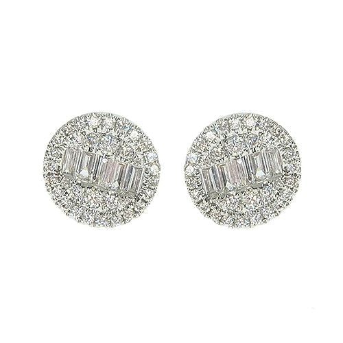 18K Gold Diamond Earrings