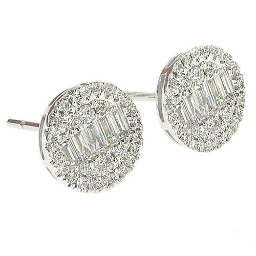 18K Gold Diamond Earrings