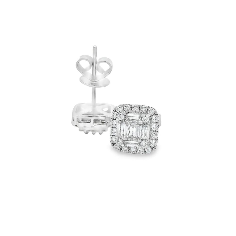 18K Gold Diamond Earrings