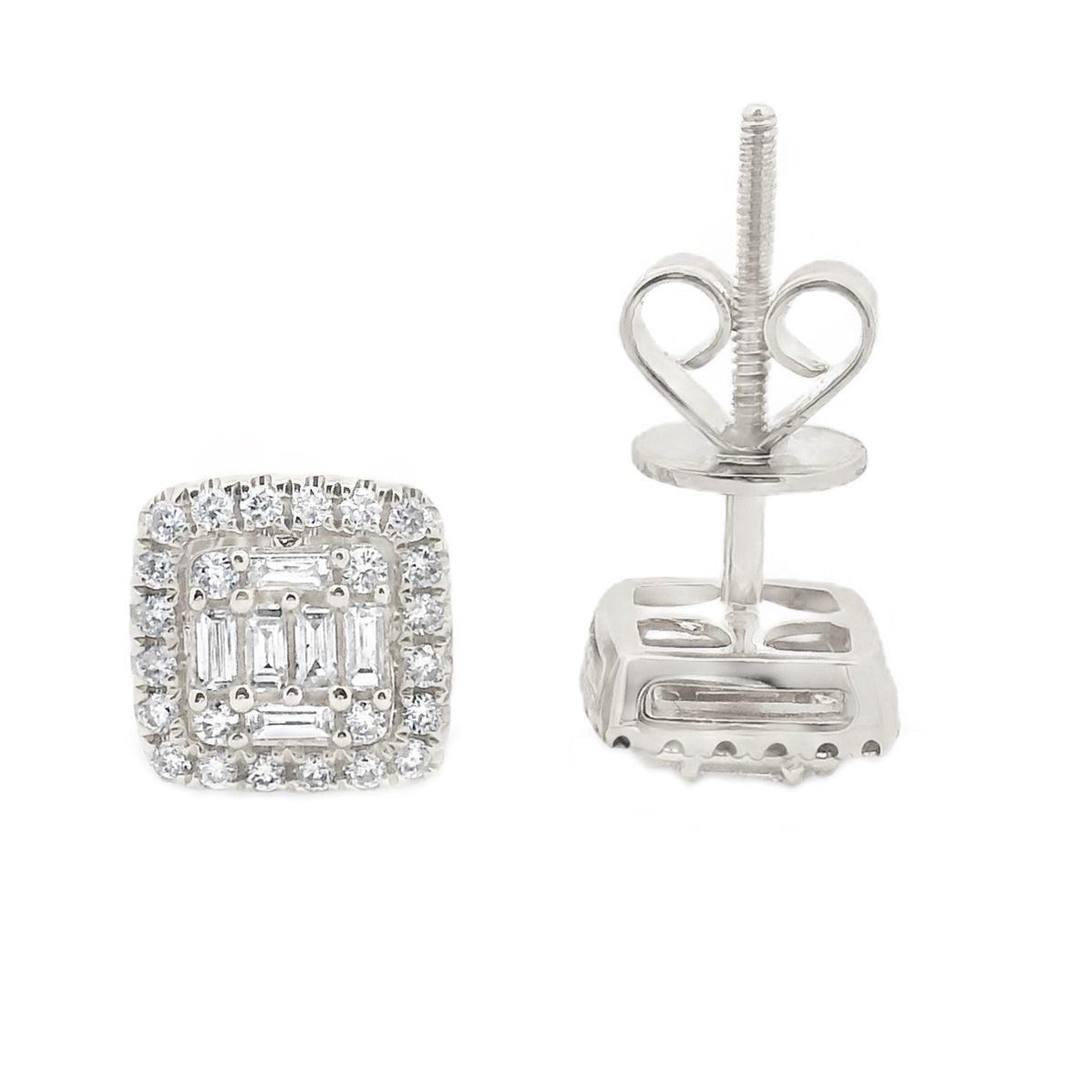 18K Gold Diamond Earrings