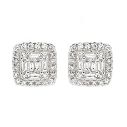 18K Gold Diamond Earrings