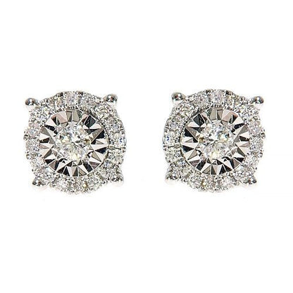 18K Gold Diamond Earrings