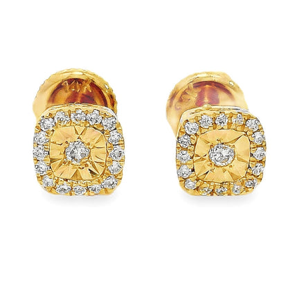 Classic Cushion Cut Diamond Earrings