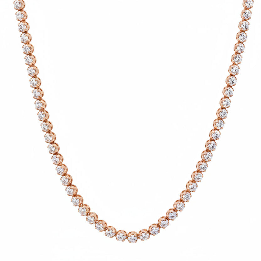 Gold Tennis Necklace 20571