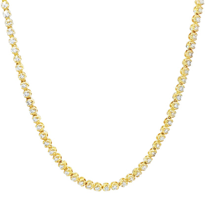 Gold Tennis Necklace 20571