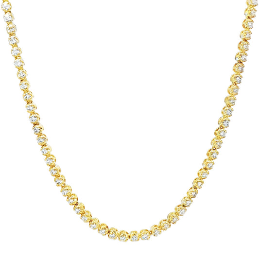 Gold Tennis Necklace 20571