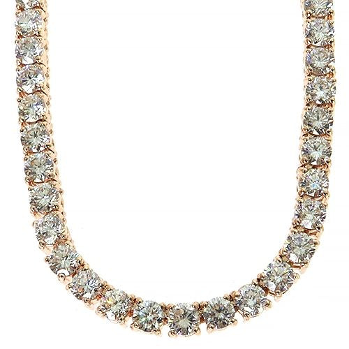 25 Pointer Diamond Tennis Necklace  (Lab)