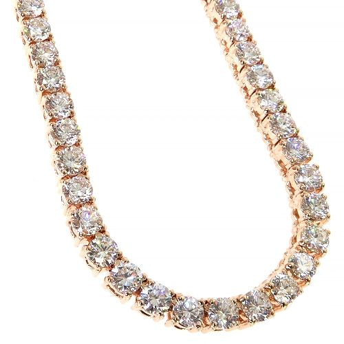 25 Pointer Diamond Tennis Necklace  (Lab)