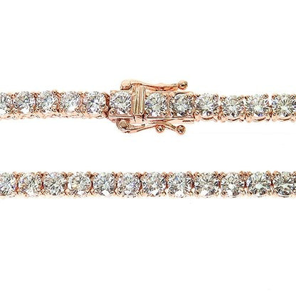 25 Pointer Diamond Tennis Necklace  (Lab)