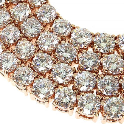 25 Pointer Diamond Tennis Necklace  (Lab)