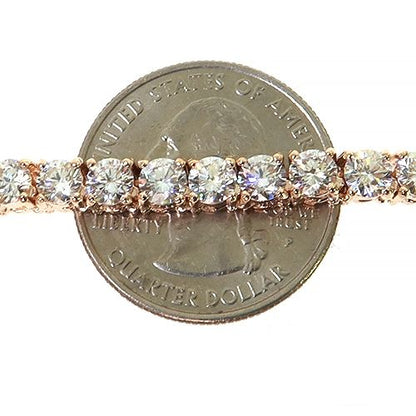 25 Pointer Diamond Tennis Necklace  (Lab)
