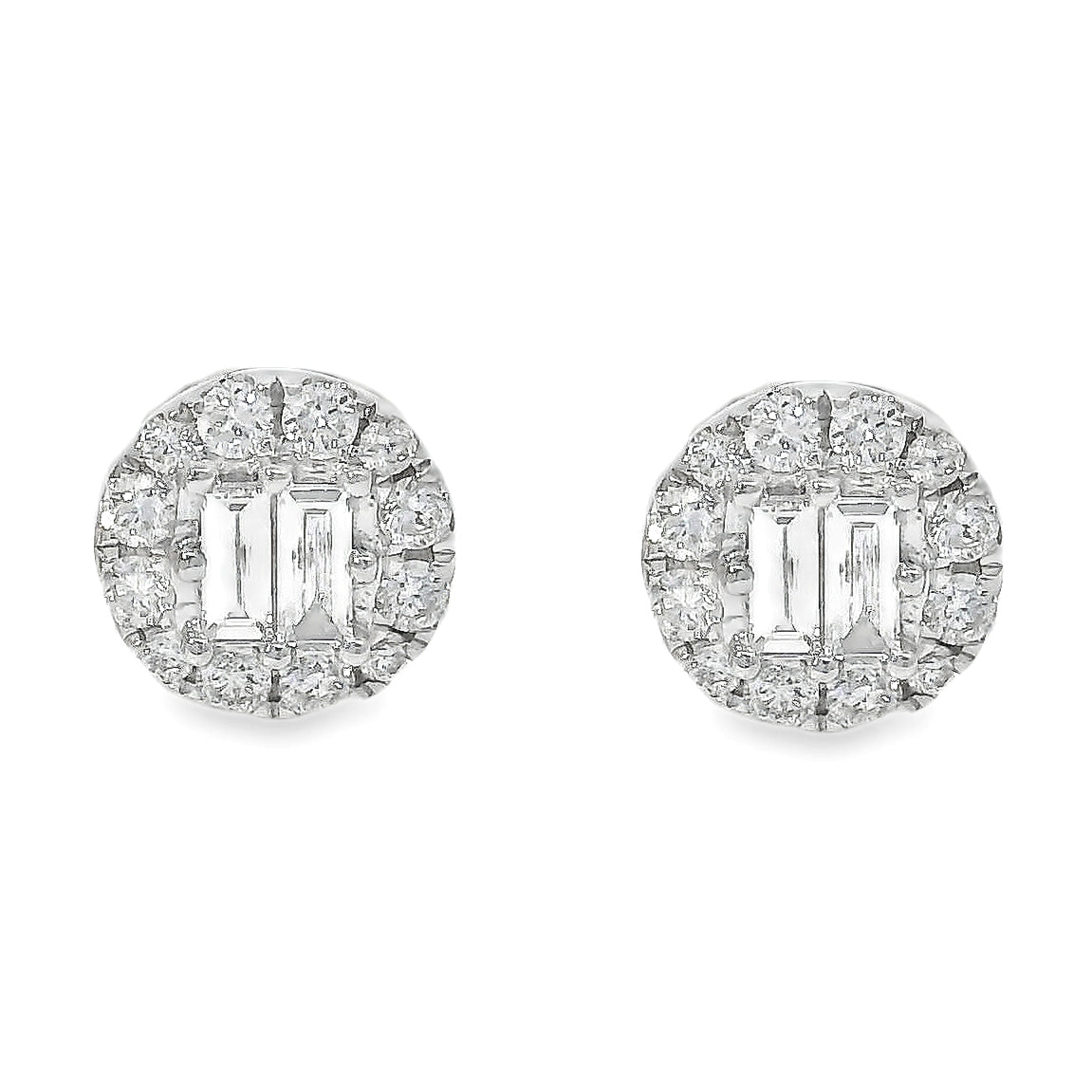 18K Gold Diamond Earrings