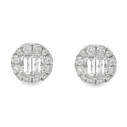 18K Gold Diamond Earrings