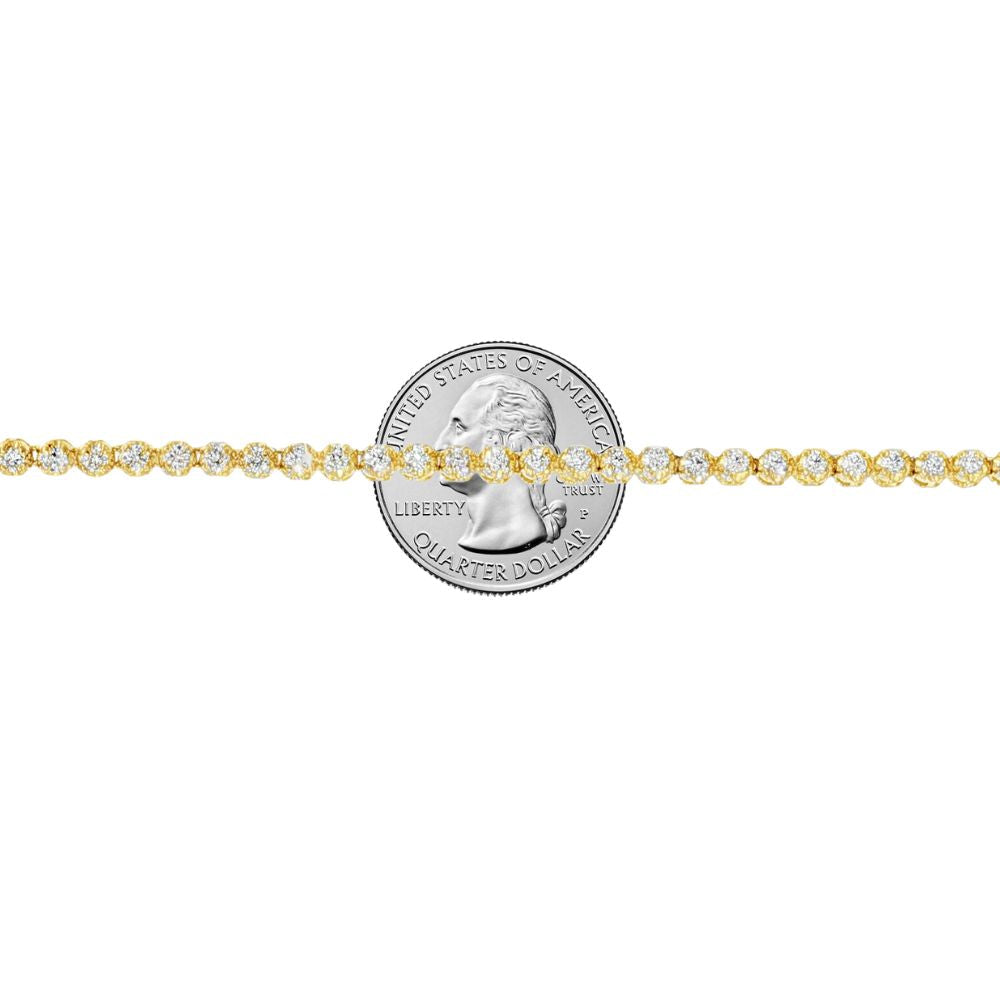 Gold Tennis Necklace 20571