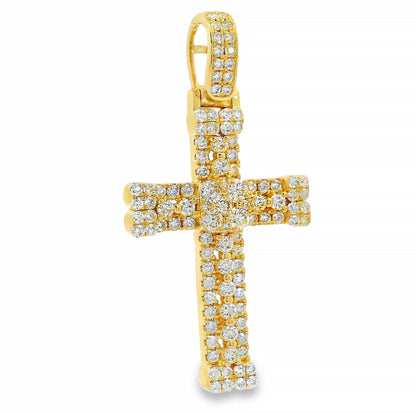 Celestial Cluster Cross Pendant