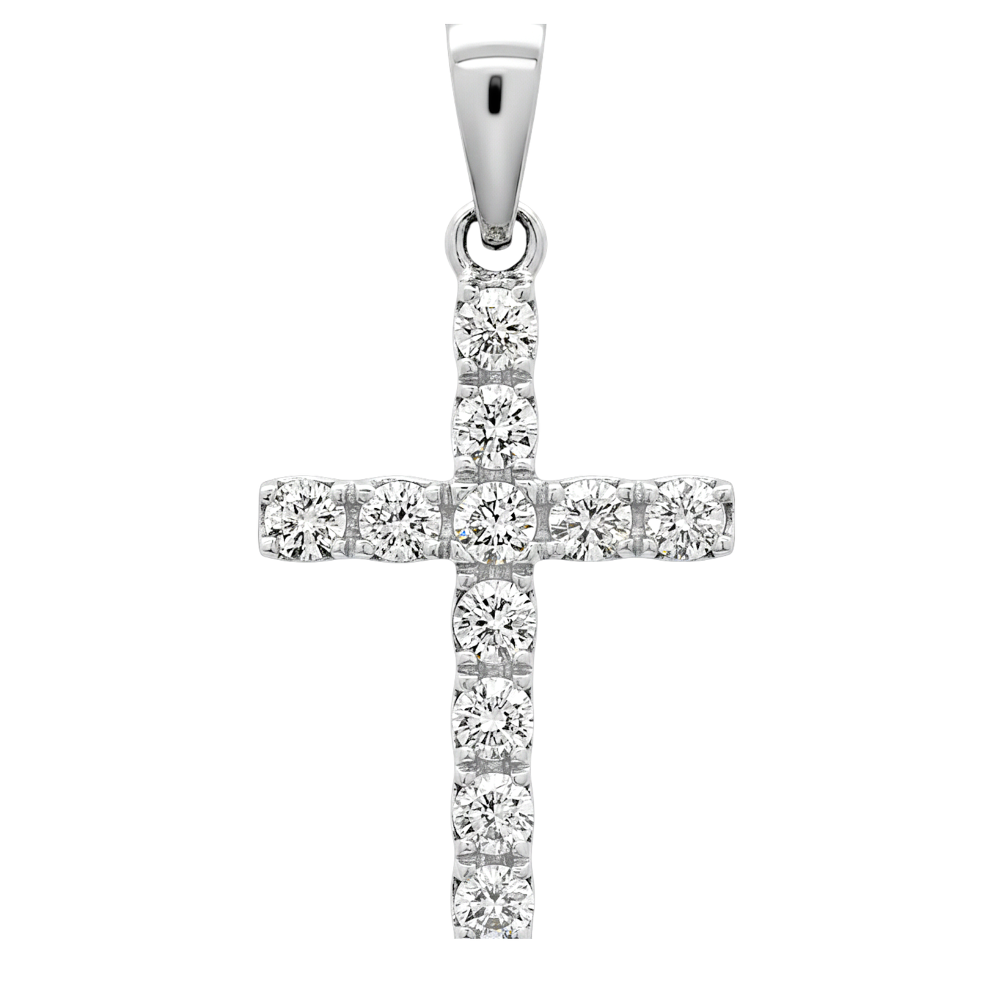 14K Gold Mini Diamond Cross